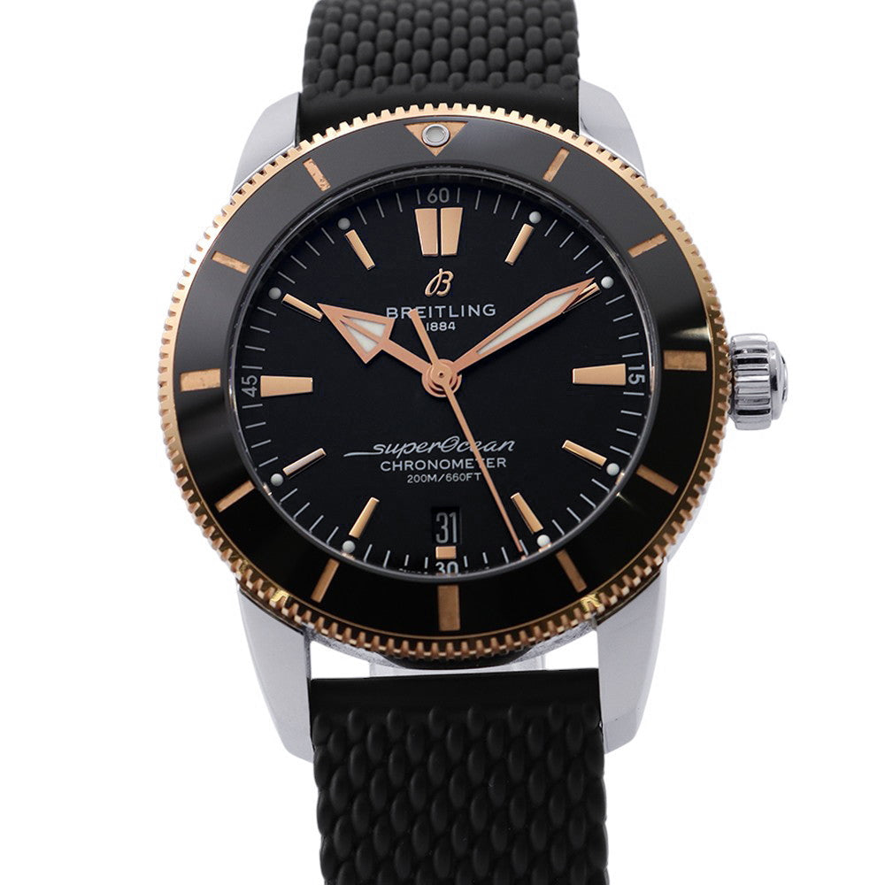 BREITLING Superocean Heritage B20 Automatic 44 W44mm Stainless Steel K18PG Rubber Black DialUB2030121B1A1