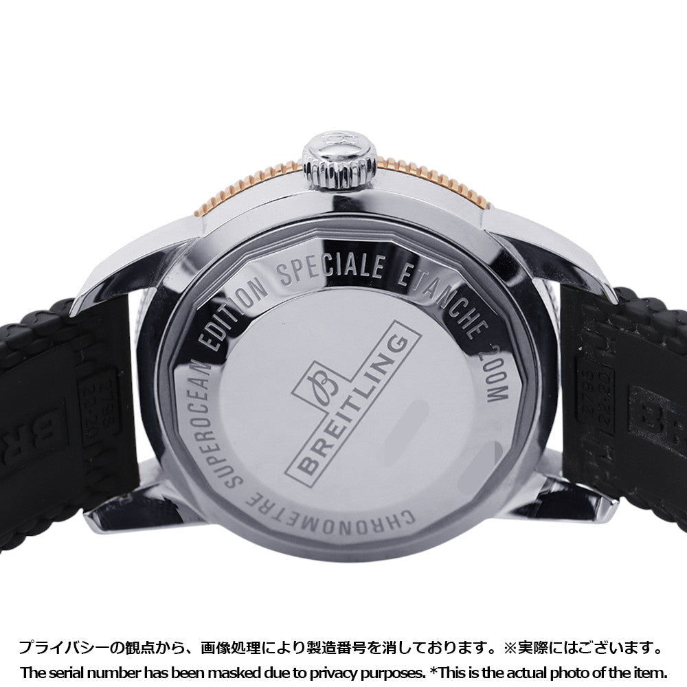BREITLING Superocean Heritage B20 Automatic 44 W44mm Stainless Steel K18PG Rubber Black DialUB2030121B1A1