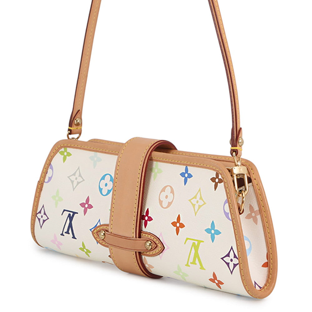 LOUIS VUITTON Shirley Blanc/RedM40049 Monogram・Multicolor