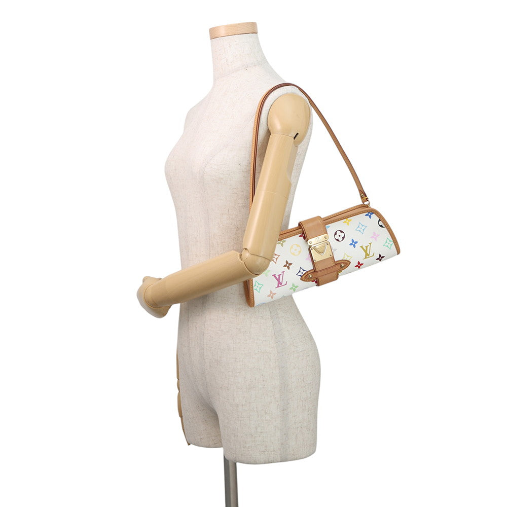 LOUIS VUITTON Shirley Blanc/RedM40049 Monogram・Multicolor