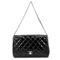 CHANEL Matelasse ChainShoulder Bag BlackA65051 Patent Leather Size 27
