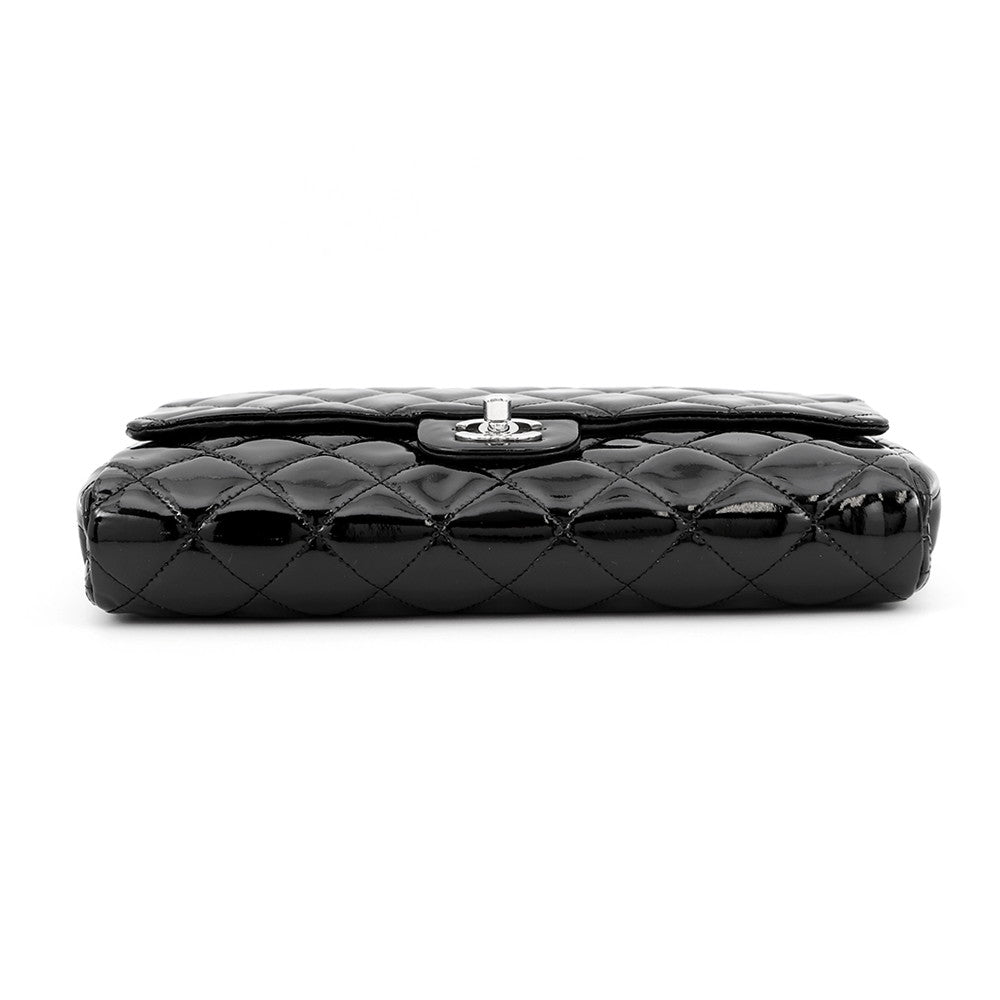 CHANEL Matelasse ChainShoulder Bag BlackA65051 Patent Leather Size 27