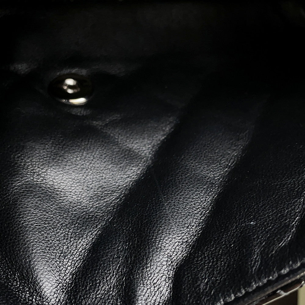 CHANEL Matelasse ChainShoulder Bag BlackA65051 Patent Leather Size 27