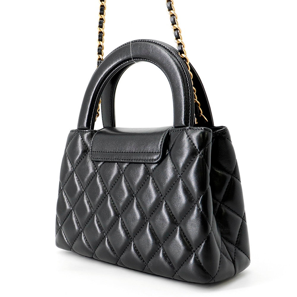 CHANEL Matelasse Mini Shopping Bag BlackAS4416 Leather