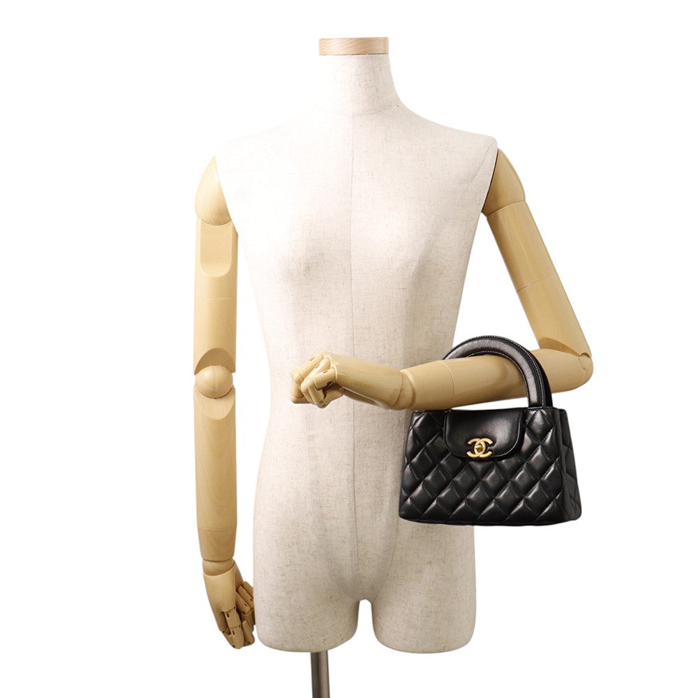CHANEL Matelasse Mini Shopping Bag BlackAS4416 Leather