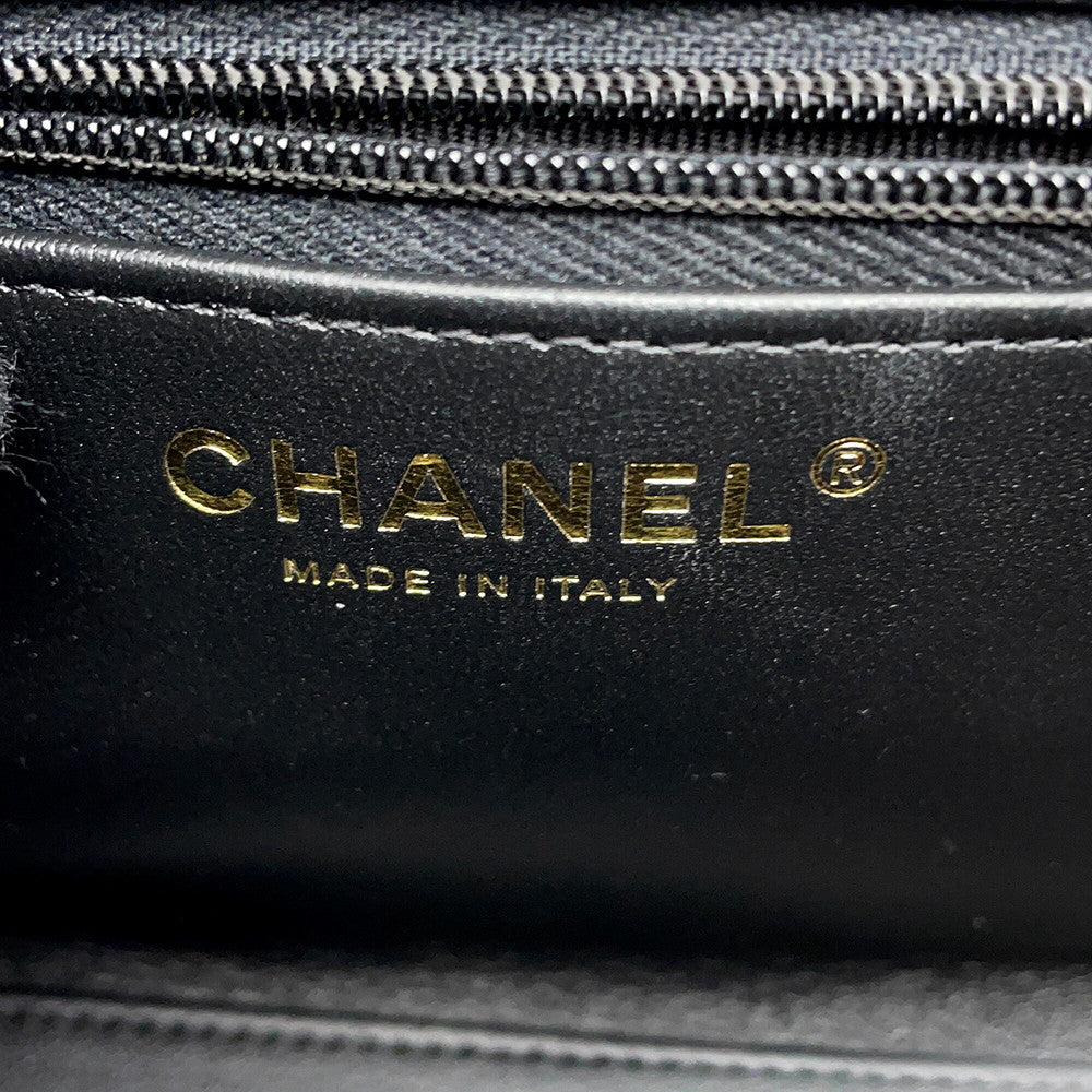 CHANEL Matelasse Mini Shopping Bag BlackAS4416 Leather