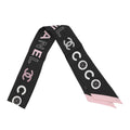 CHANEL CHANEL Scarf Black/Pink/White Silk100%
