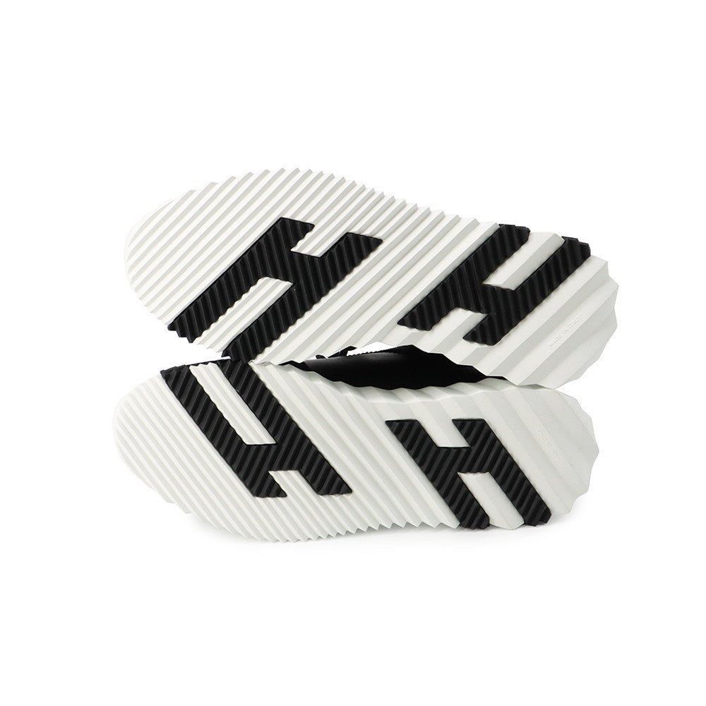HERMES Bounce Sneakers Black/White Suede leather Size 37