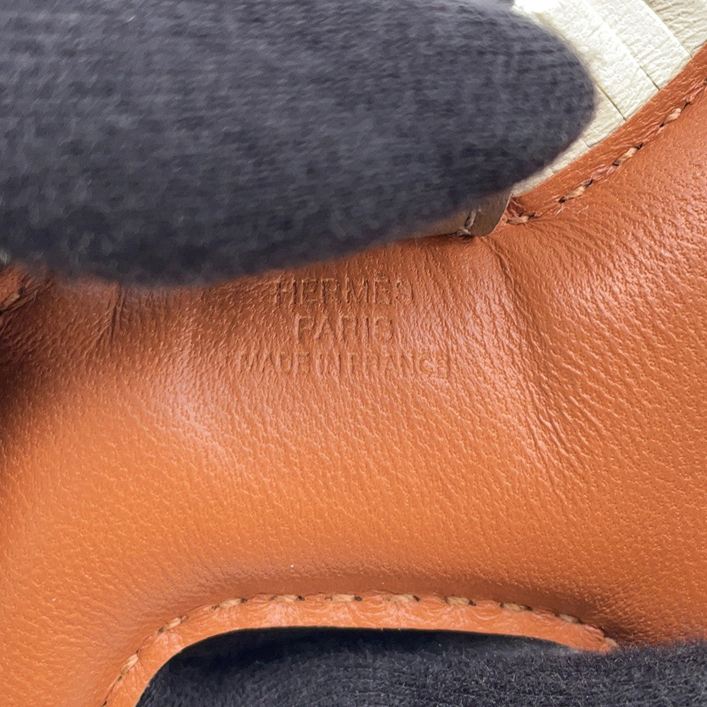 HERMES Rodeo Gold/Craie/Etoupe Lambskin Size PM