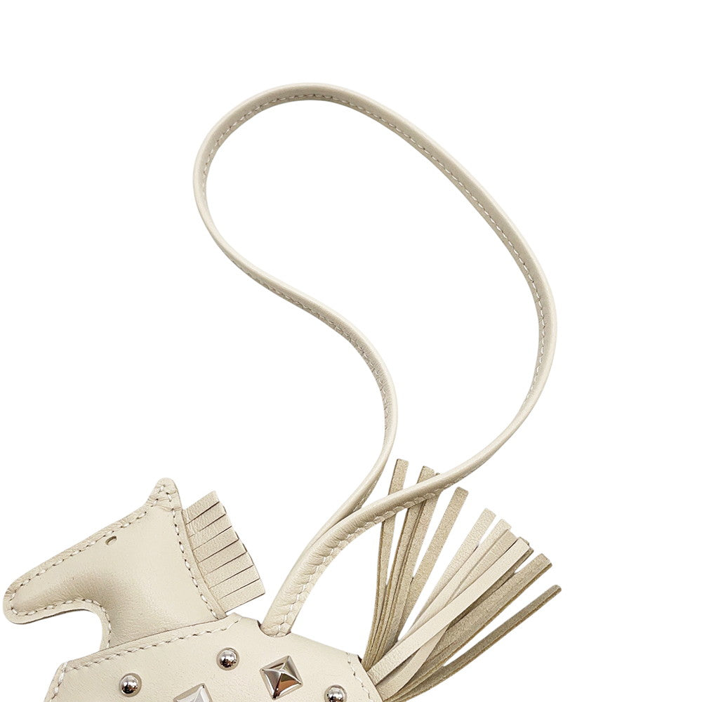 HERMES Rodeo Robeo Padlock Craie Lambskin Size PM