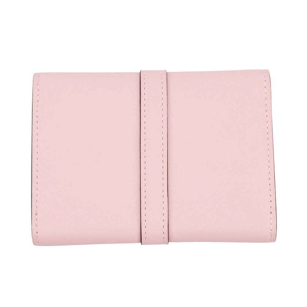 HERMES Glennan Compact Rose Sakura Swift Leather