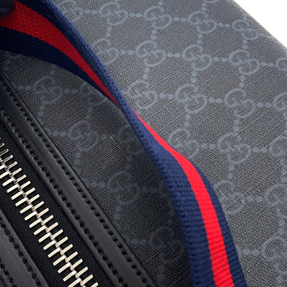GUCCI Messenger bag Black523599 GG Supreme Leather Size Small