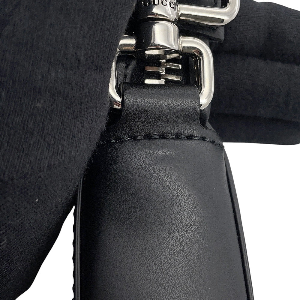 GUCCI Messenger bag Black523599 GG Supreme Leather Size Small