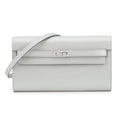 HERMES Kelly wallet long to go Argent Chevre Shamqila