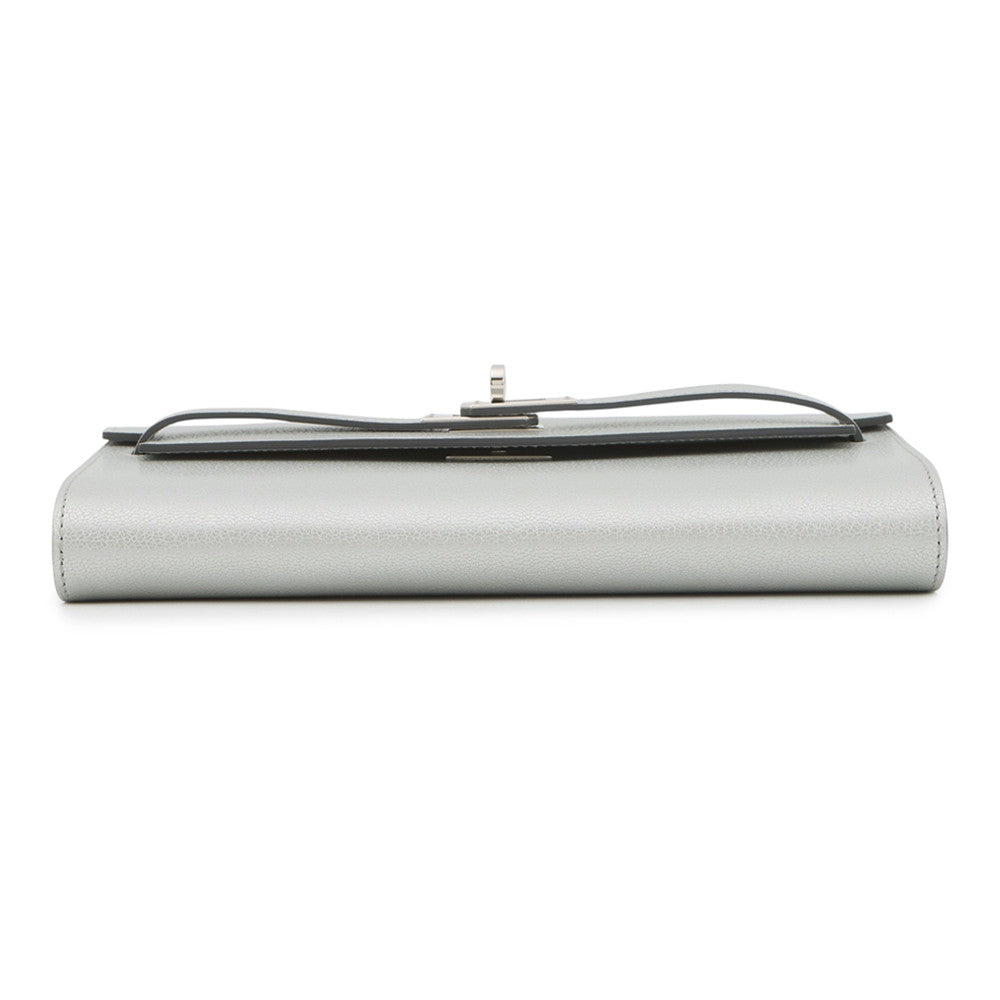 HERMES Kelly wallet long to go Argent Chevre Shamqila