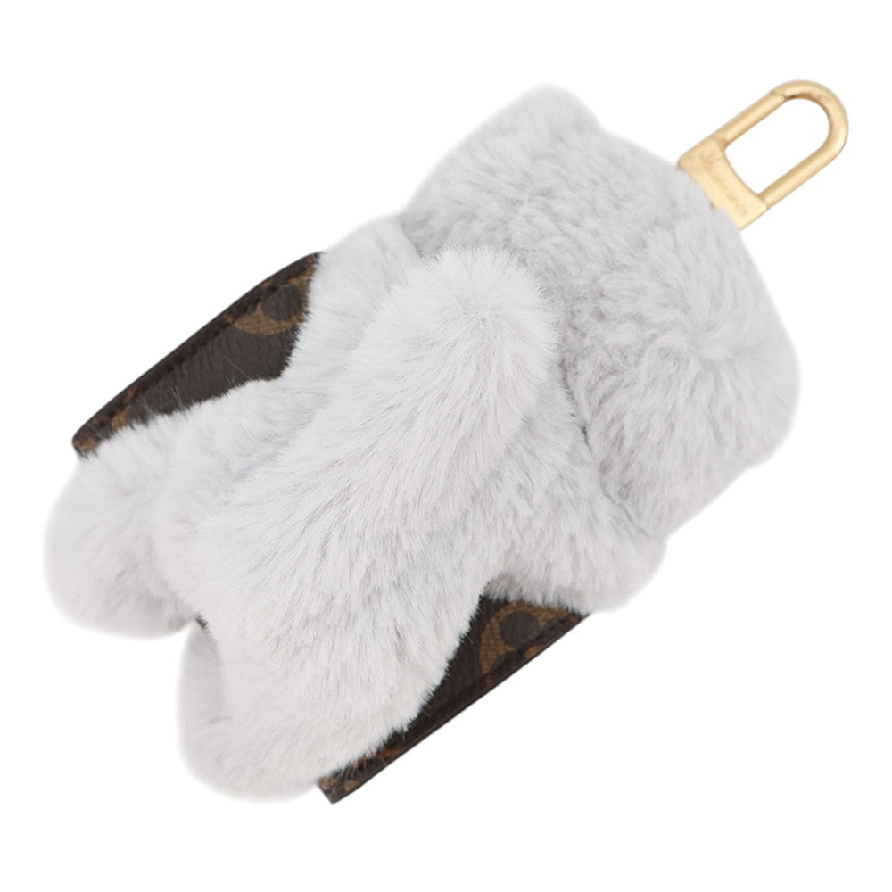 LOUIS VUITTON Bag Charm - LV Cute Kitten GrayM03512 Monogram Faux Fur