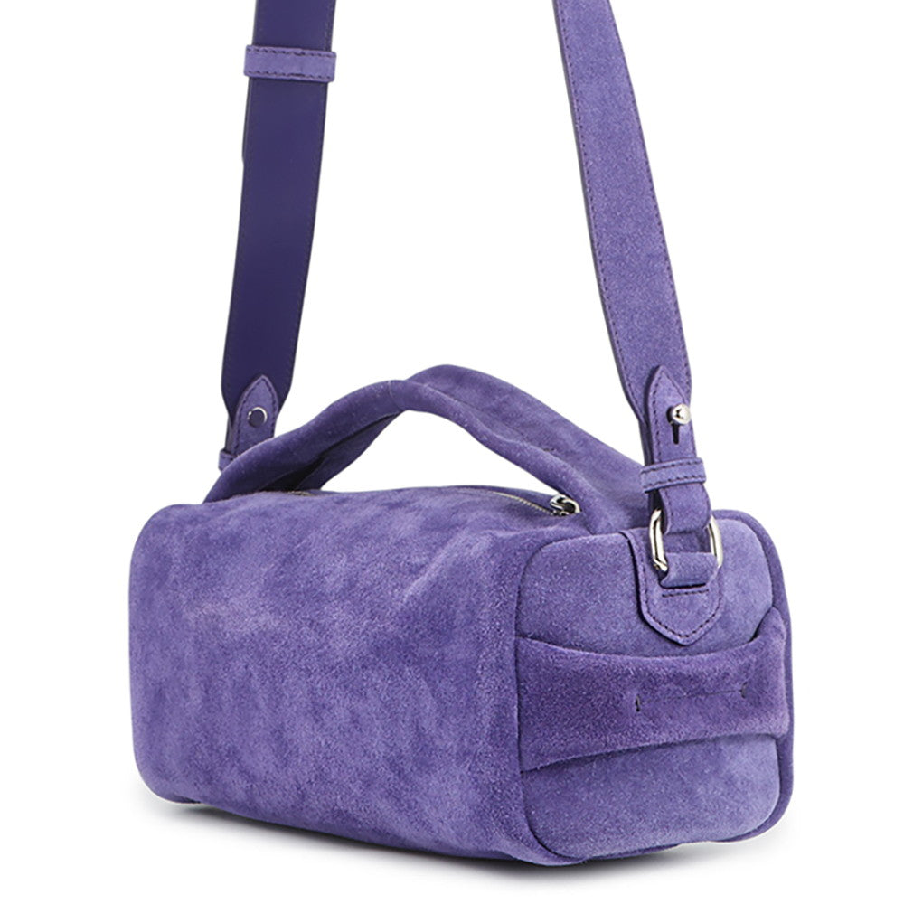PRADA Shoulder Bag Purple2VH188 suede