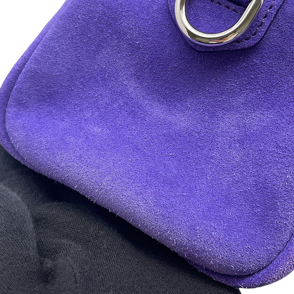 PRADA Shoulder Bag Purple2VH188 suede