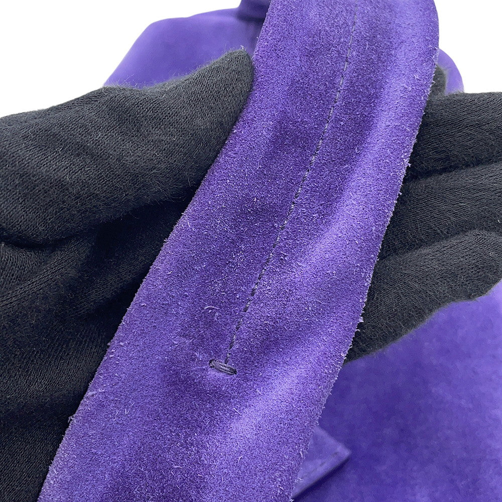 PRADA Shoulder Bag Purple2VH188 suede