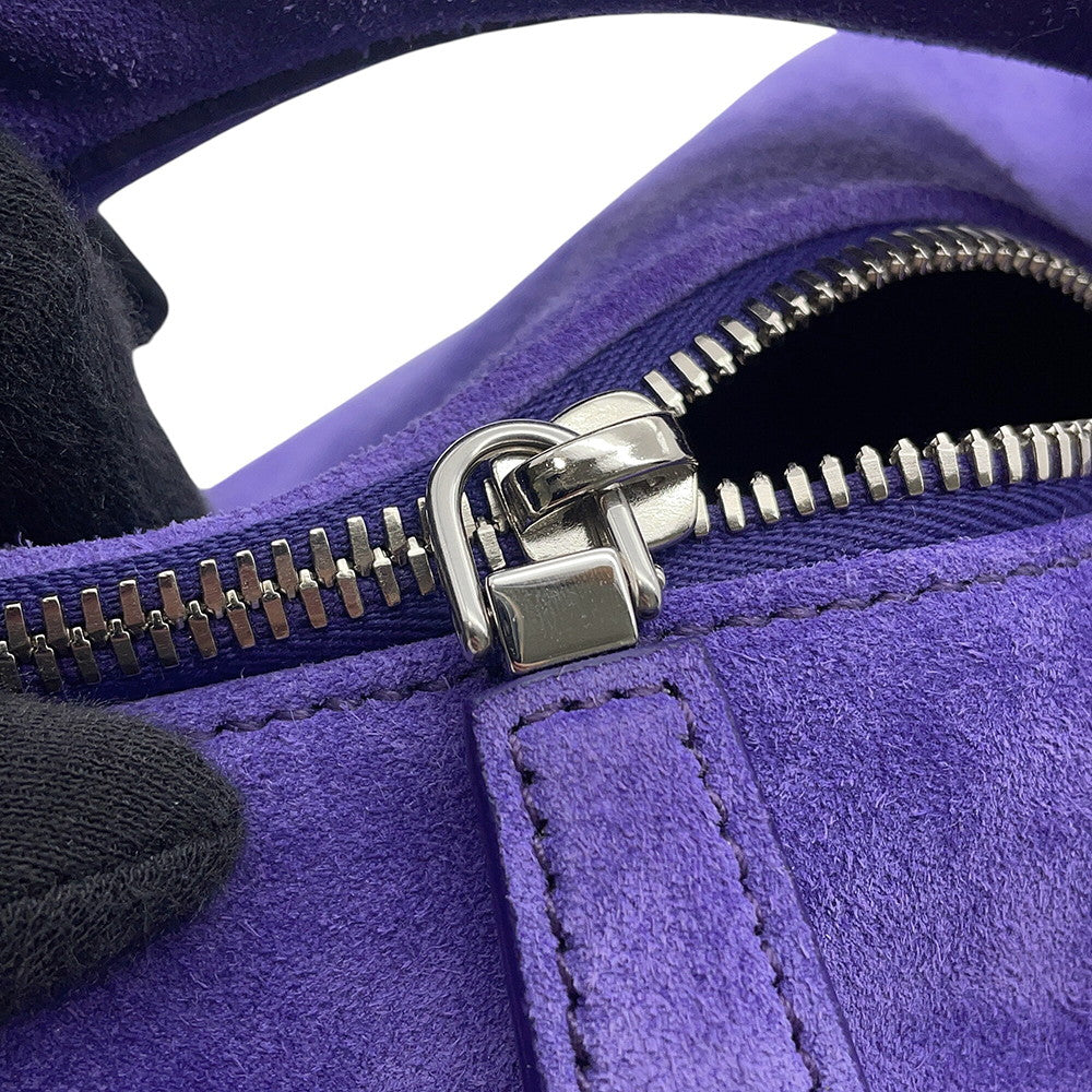 PRADA Shoulder Bag Purple2VH188 suede
