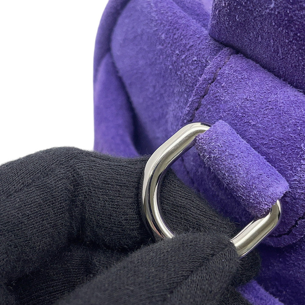 PRADA Shoulder Bag Purple2VH188 suede