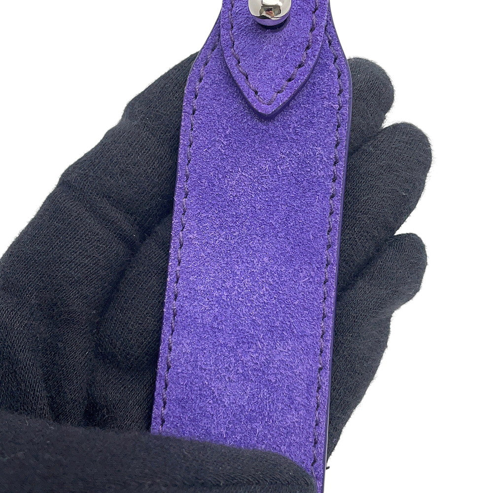 PRADA Shoulder Bag Purple2VH188 suede