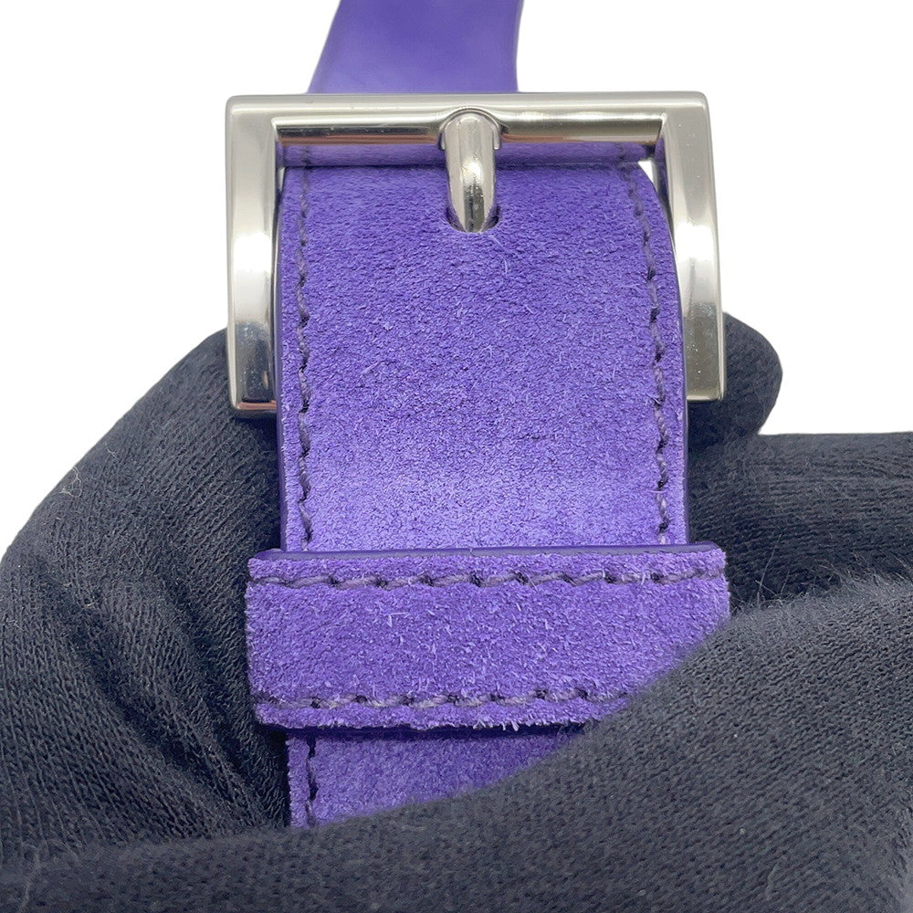 PRADA Shoulder Bag Purple2VH188 suede