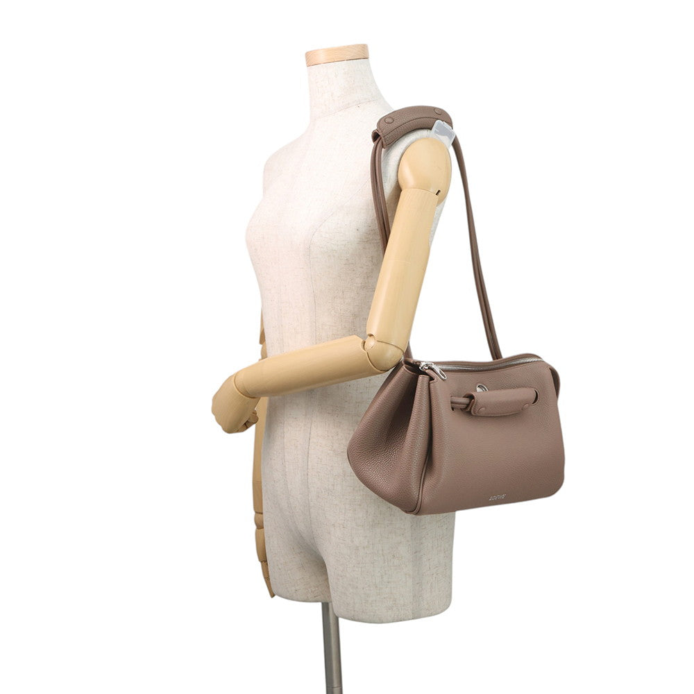 LOEWE Madrid Bag Taupe GreyAACOAB2X03 Grained Calf Leather Size Small