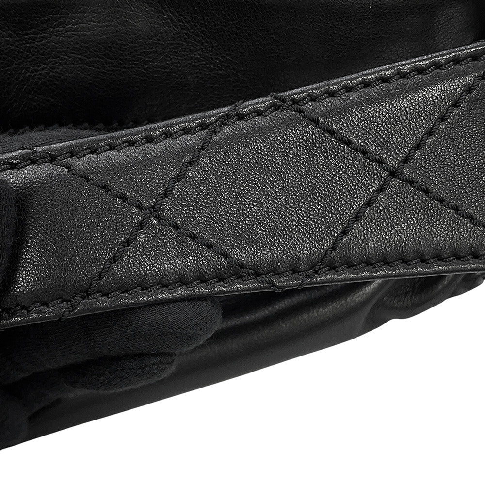 CHANEL Wild Stitch One Shoulder Bag BlackA29923 Lambskin