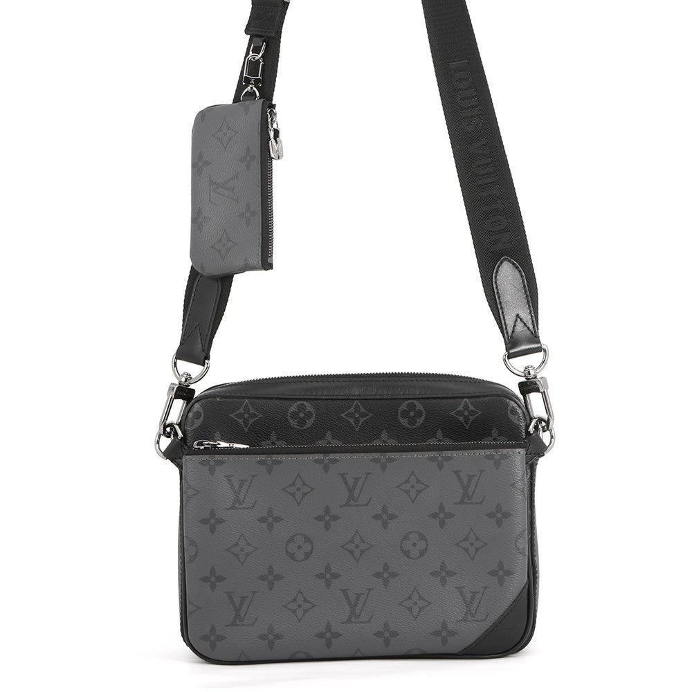 LOUIS VUITTON Trio Messenger NoirM69443 Monogram Eclipse Monogram Eclipse Reverse