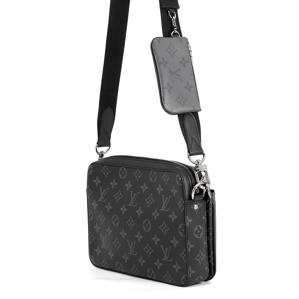 LOUIS VUITTON Trio Messenger NoirM69443 Monogram Eclipse Monogram Eclipse Reverse