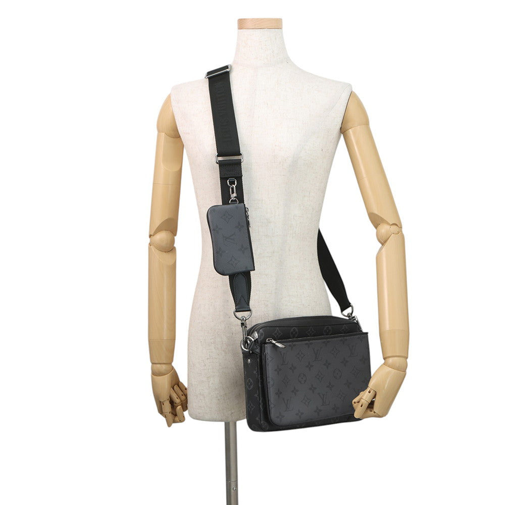 LOUIS VUITTON Trio Messenger NoirM69443 Monogram Eclipse Monogram Eclipse Reverse