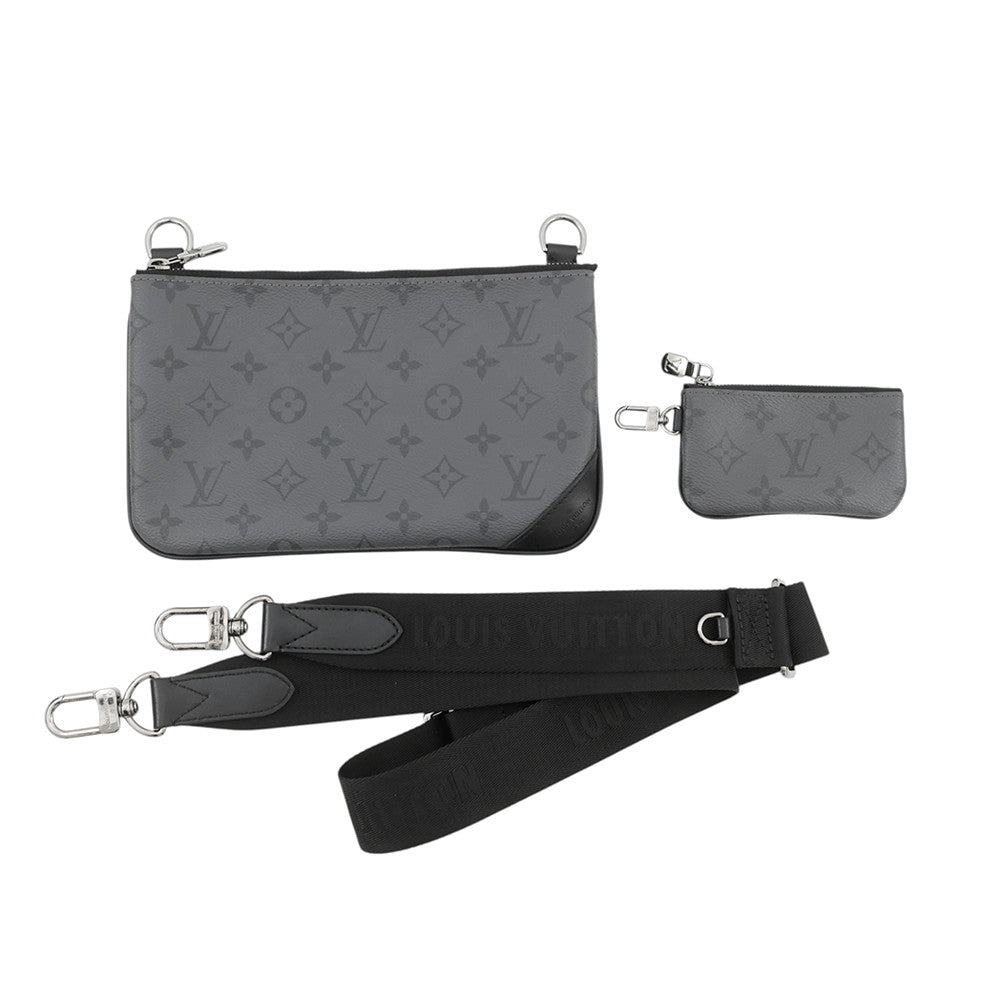 LOUIS VUITTON Trio Messenger NoirM69443 Monogram Eclipse Monogram Eclipse Reverse