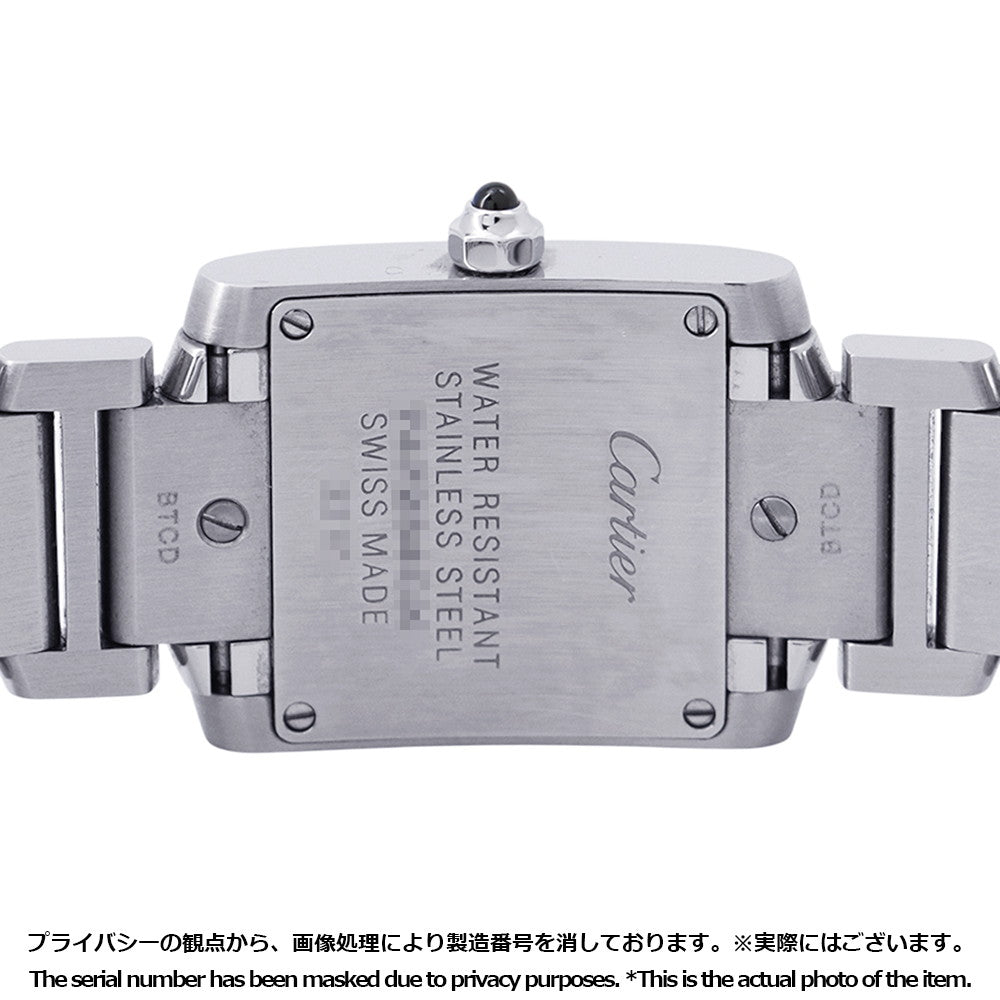 CARTIER Tank francaise SM H25mm×W20mm Stainless Steel Silver DialW51008Q3