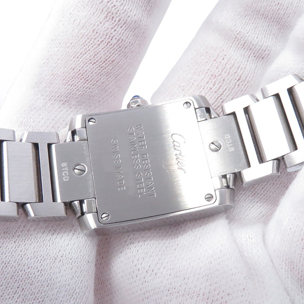 CARTIER Tank francaise SM H25mm×W20mm Stainless Steel Silver DialW51008Q3