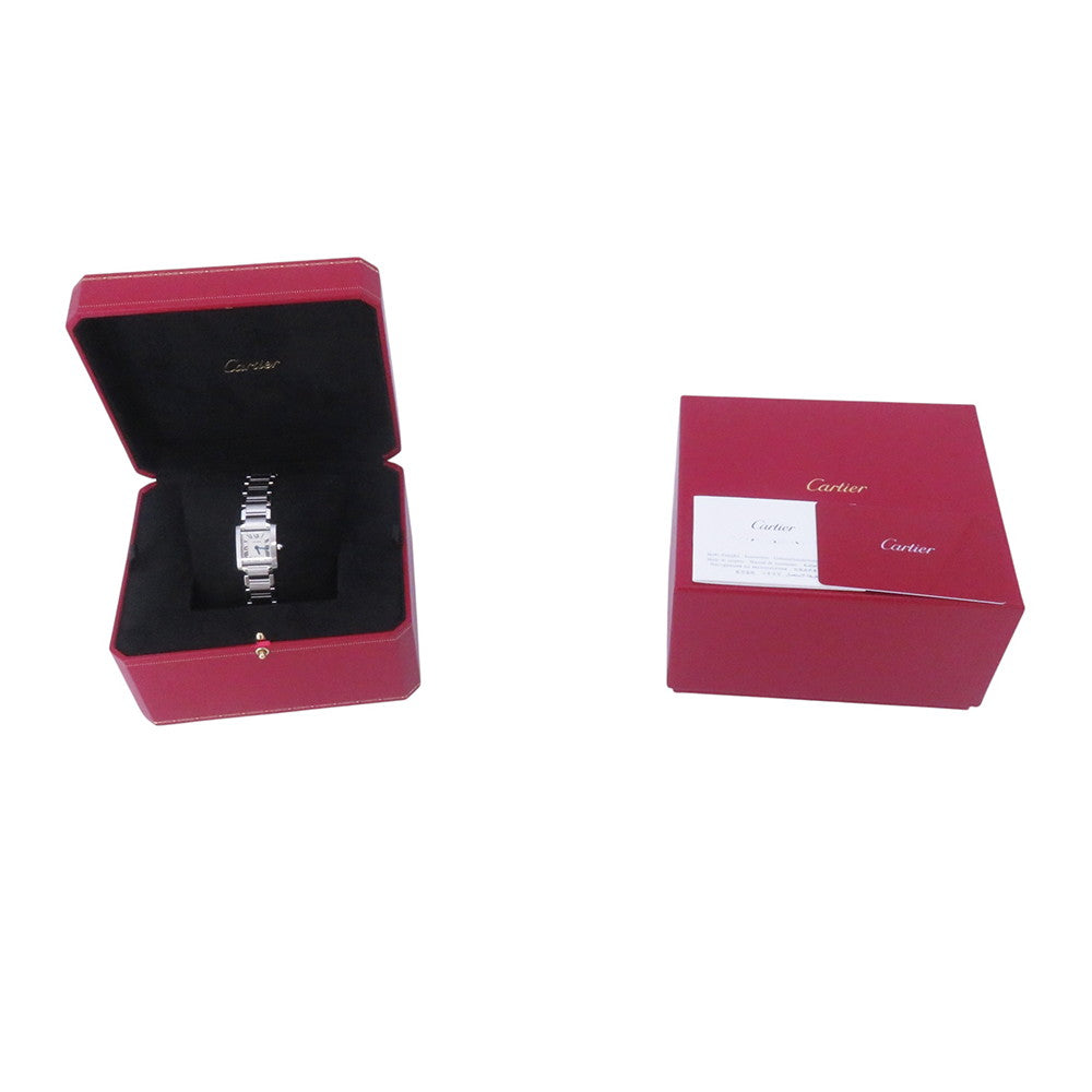 CARTIER Tank francaise SM H25mm×W20mm Stainless Steel Silver DialW51008Q3