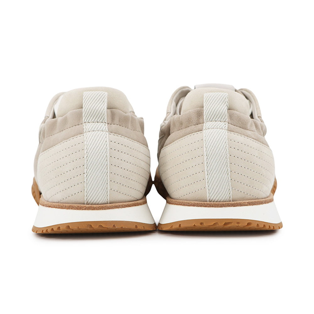 HERMES Jet Sneakers Beige Sketch / Beige Glaze Chevre Vérois Size 37
