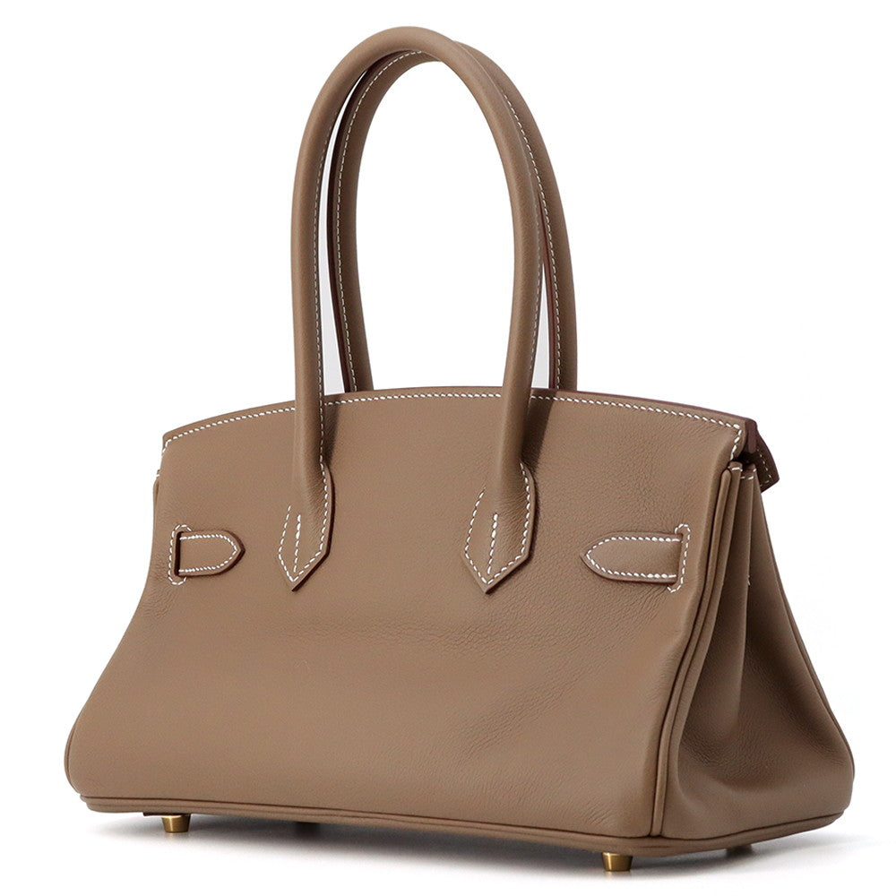HERMES ShoulderBirkin Etoupe Evercolor Size 29