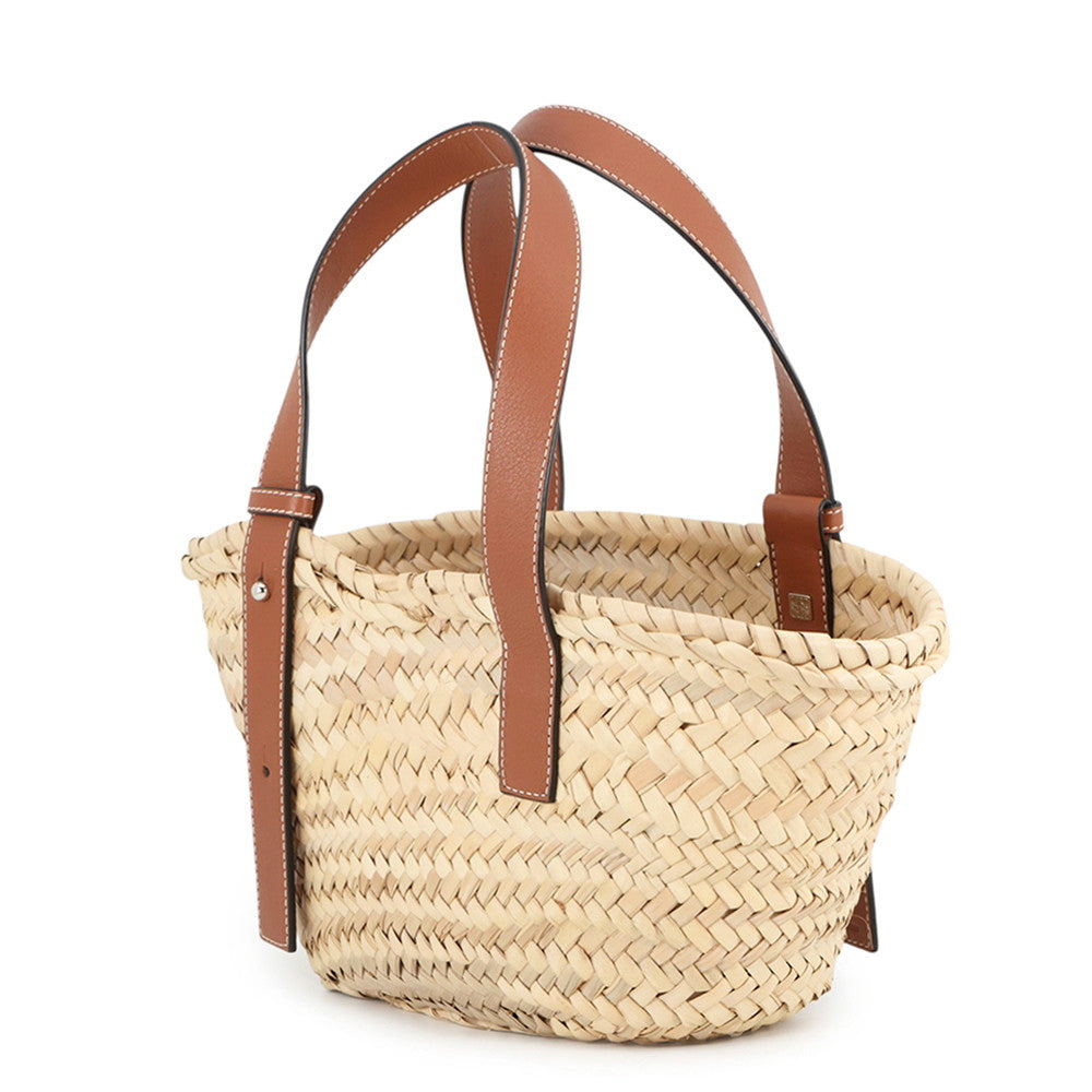 LOEWE Basket Bag Natural/Brown327.02.S93 Raffia Leather
