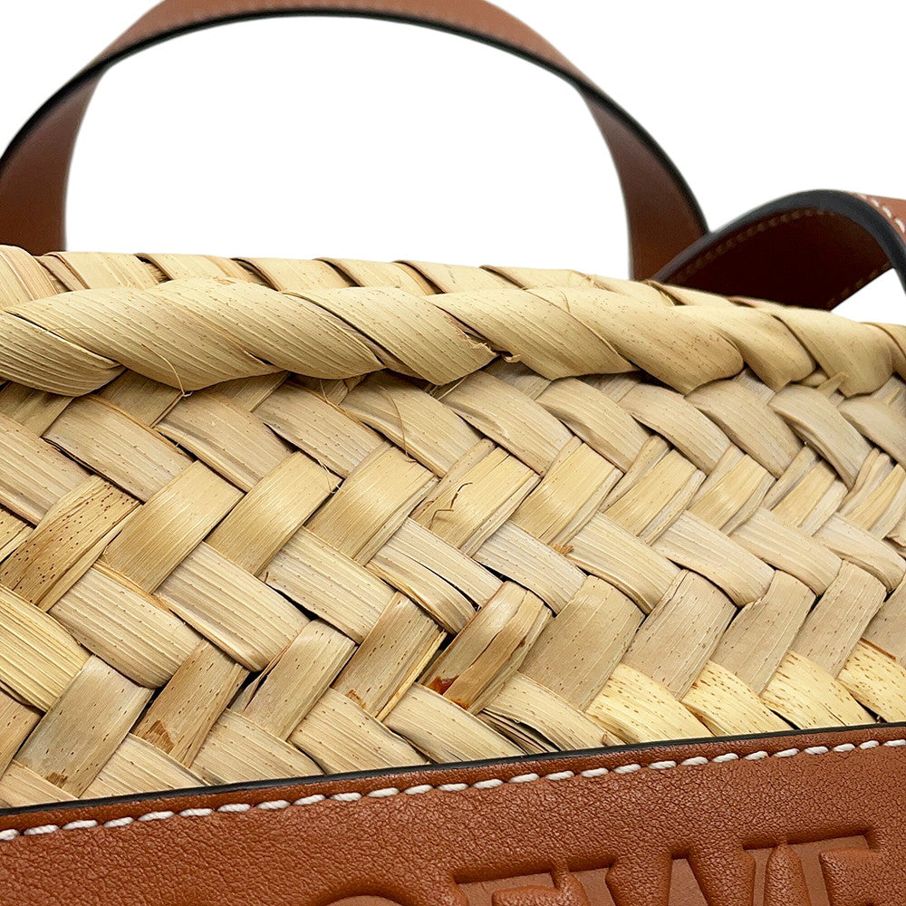 LOEWE Basket Bag Natural/Brown327.02.S93 Raffia Leather
