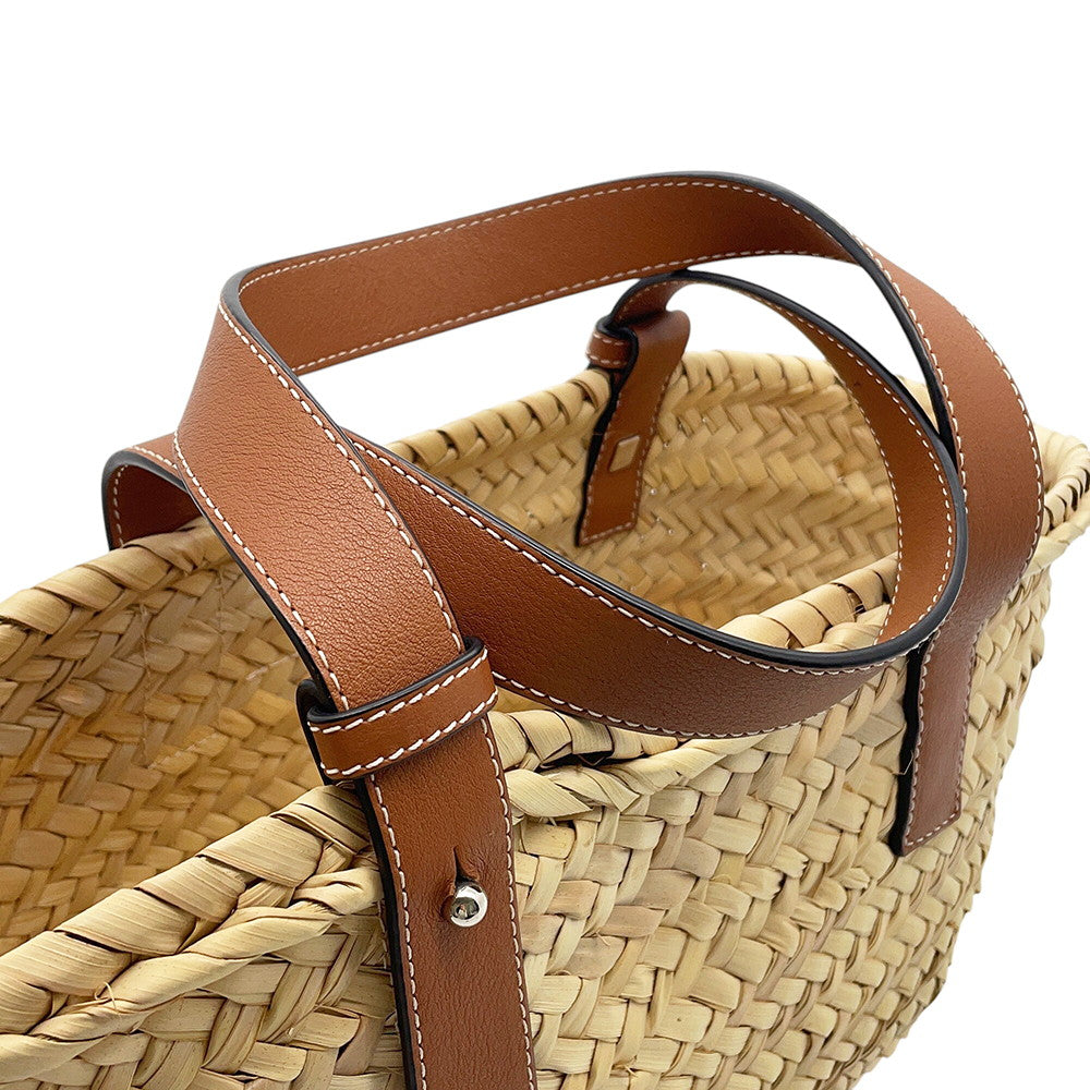 LOEWE Basket Bag Natural/Brown327.02.S93 Raffia Leather