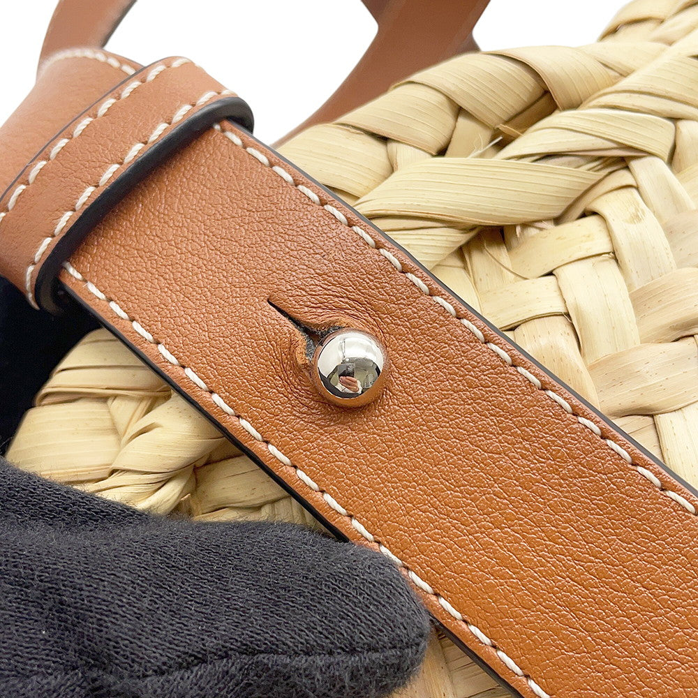 LOEWE Basket Bag Natural/Brown327.02.S93 Raffia Leather