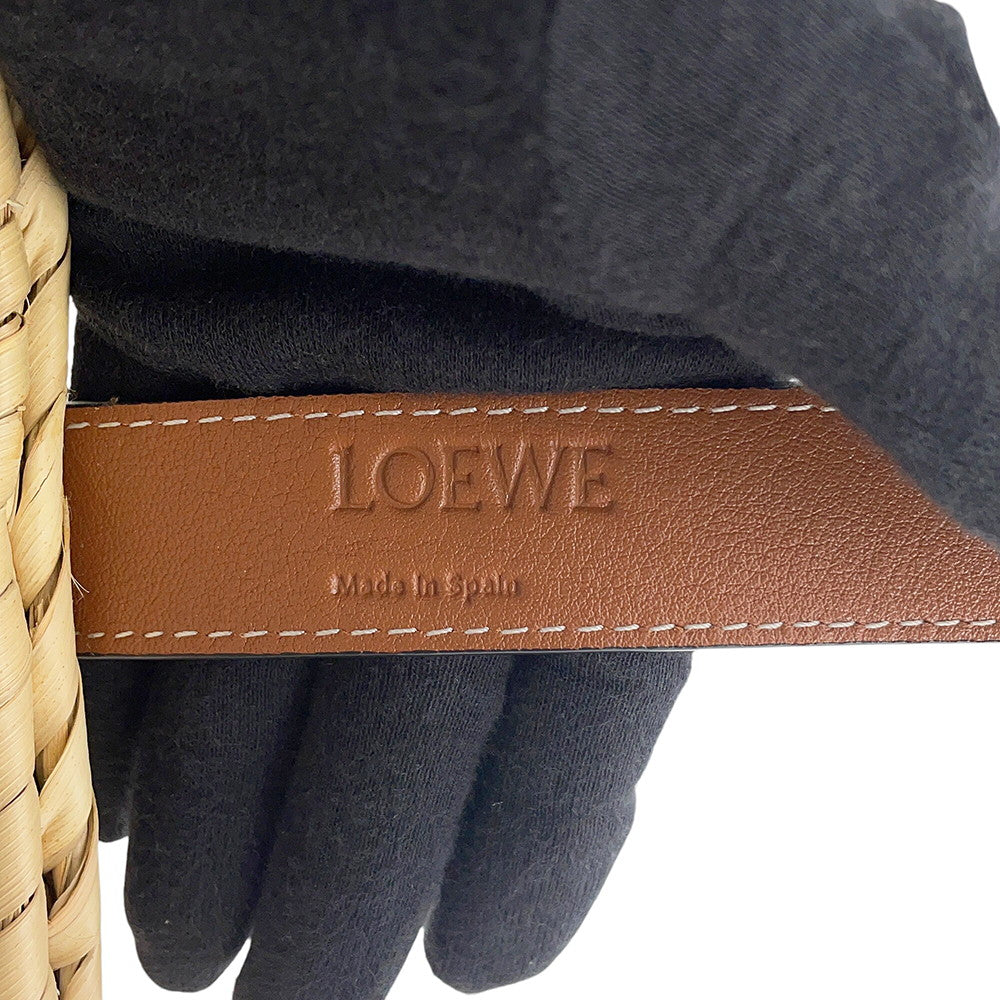 LOEWE Basket Bag Natural/Brown327.02.S93 Raffia Leather