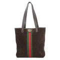 GUCCI Ophidia Tote Bag Dark Brown?834465 AAE1D 2041 Suede leather Size Medium