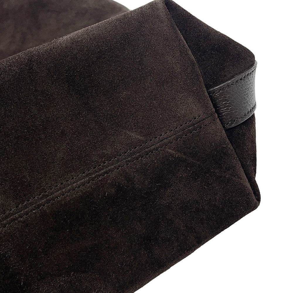 GUCCI Ophidia Tote Bag Dark Brown?834465 AAE1D 2041 Suede leather Size Medium