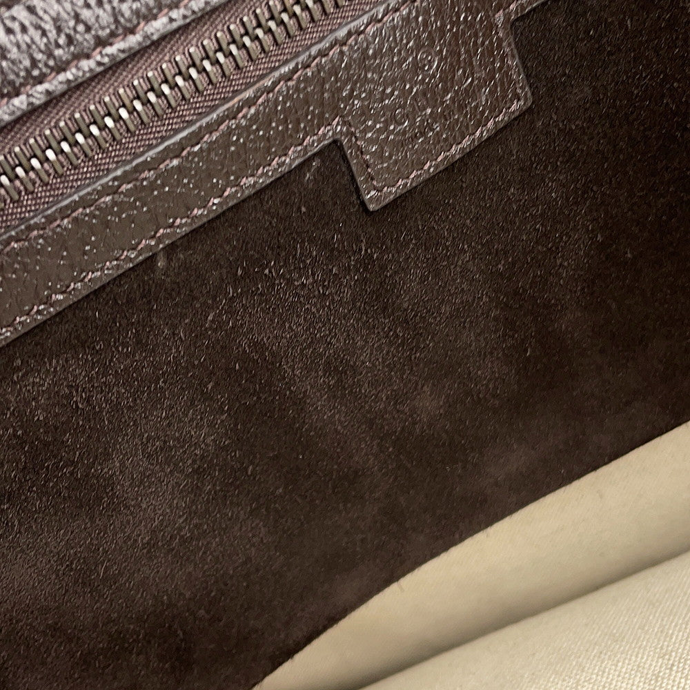 GUCCI Ophidia Tote Bag Dark Brown?834465 AAE1D 2041 Suede leather Size Medium