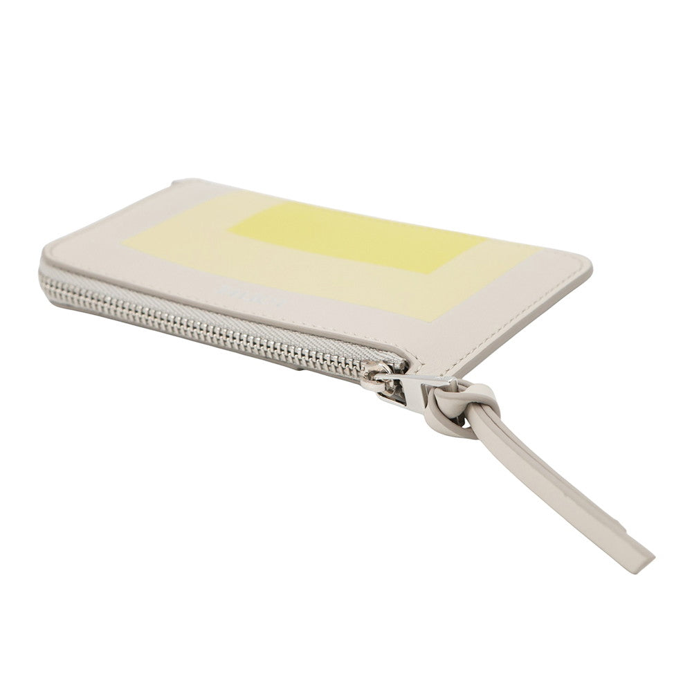 LOEWE LOEWE × Albers LOEWE Albers Coin Purse Card Case Pale Gray/Light CitrineC643Z40XAE Calf Leather