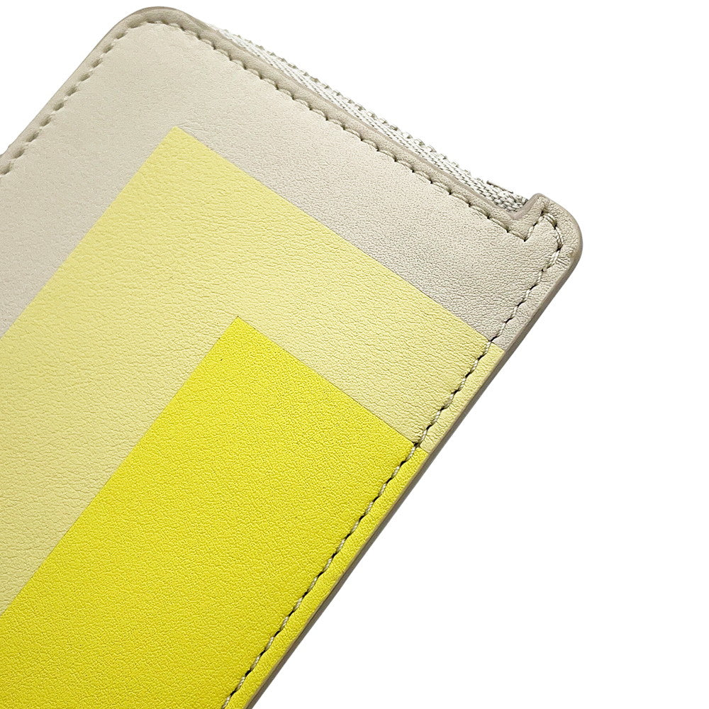 LOEWE LOEWE × Albers LOEWE Albers Coin Purse Card Case Pale Gray/Light CitrineC643Z40XAE Calf Leather