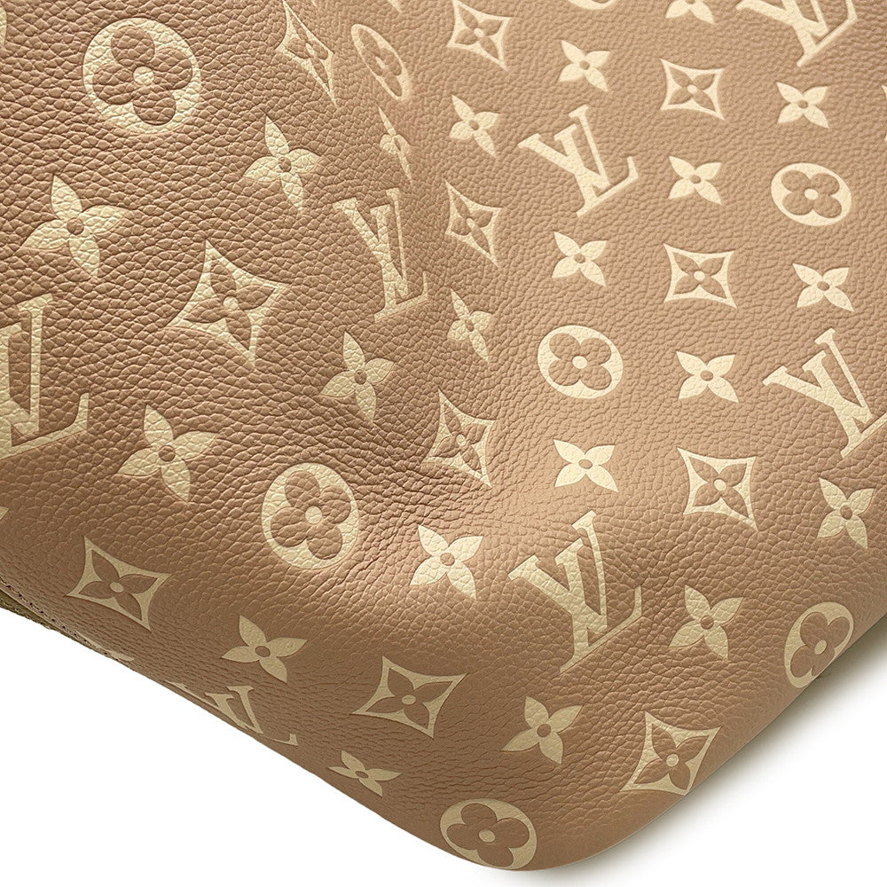 LOUIS VUITTON Neverfull Khaki/BeigeM46102 Monogram Empreinte Leather Size MM