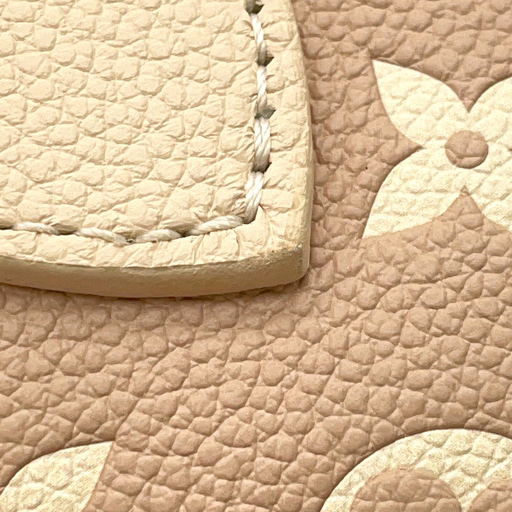 LOUIS VUITTON Neverfull Khaki/BeigeM46102 Monogram Empreinte Leather Size MM